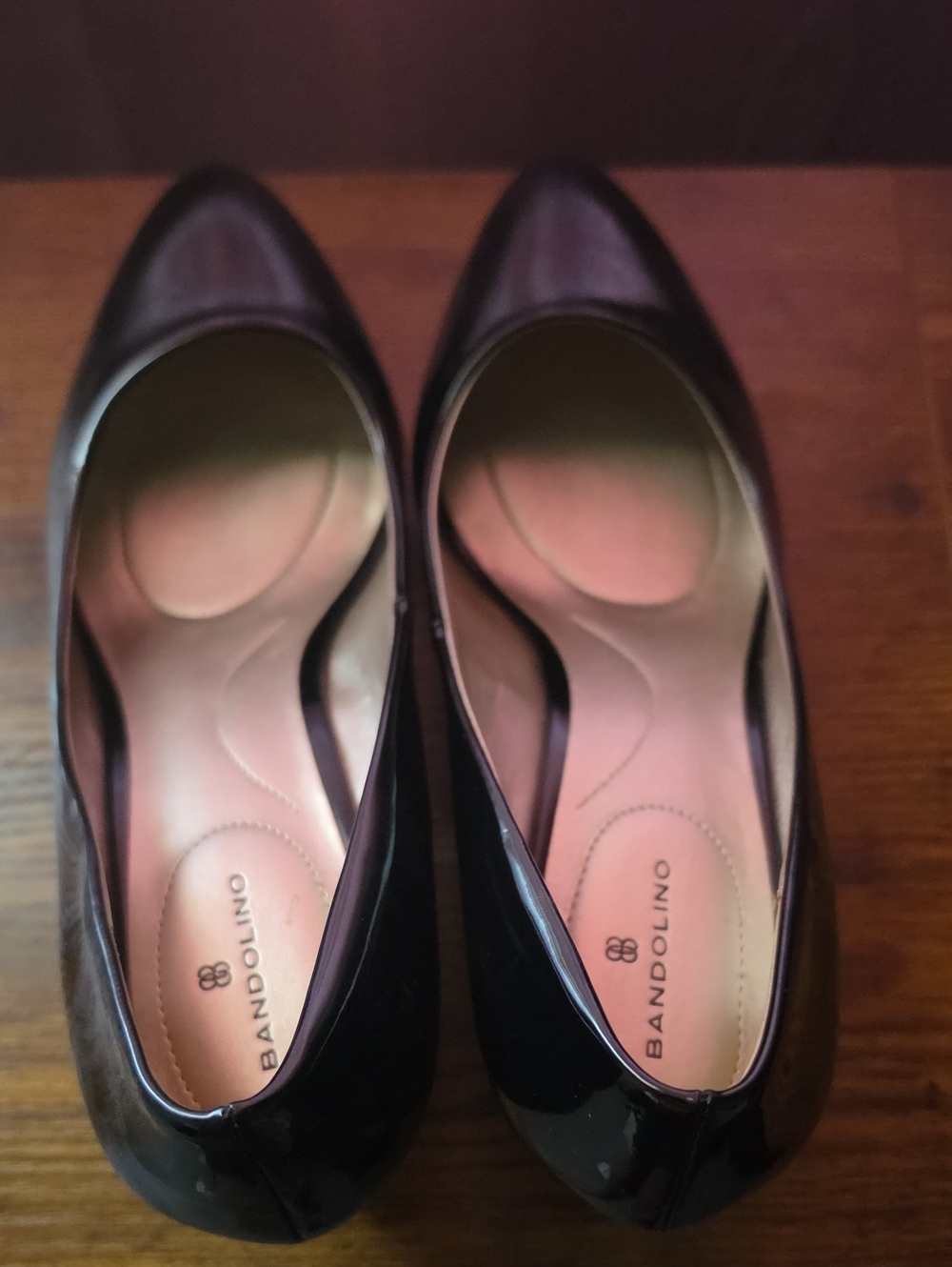 Bandolino Black Patent Pointed Toe Pumps